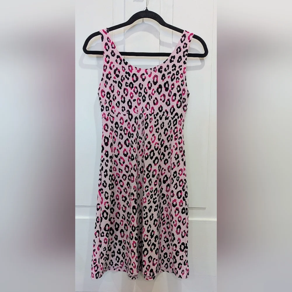 Alfani Intimates Pink Leopard Print Sleep Dress Nightgown | Small - Picture 2 of 4